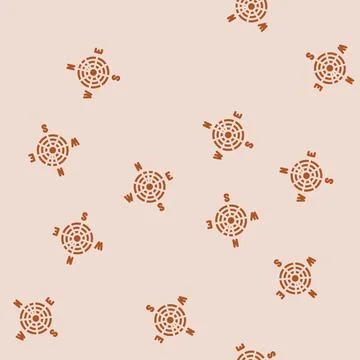 Direction wind turbine glyph vector seamless pattern Stock Illustration