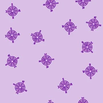 Direction wind turbine line vector seamless pattern Stock Illustration