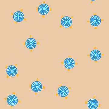 Direction wind turbine vector seamless pattern Stockillustratie