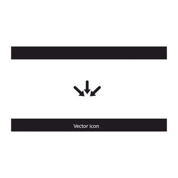 Directional airflow arrows and compression symbol graphic Stock Illustration