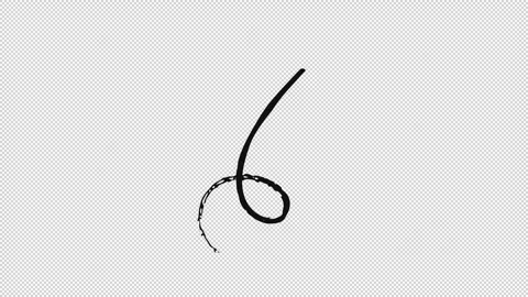 Directional animated grunge doodle arrows set Stock Footage 334870758