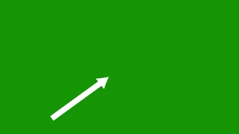 Directional Arrow Animation | Animated Pointer Motion Graphics Overlay Stock Footage 340968021
