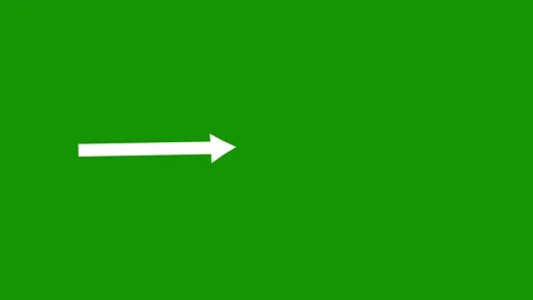 Directional Arrow Animation | Animated Pointer Motion Graphics Overlay Stock Footage 340968030