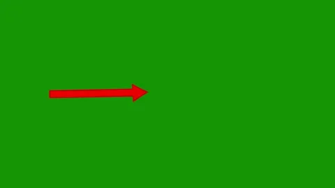 Directional Arrow Animation | Animated Pointer Motion Graphics Overlay Stock Footage 340968059