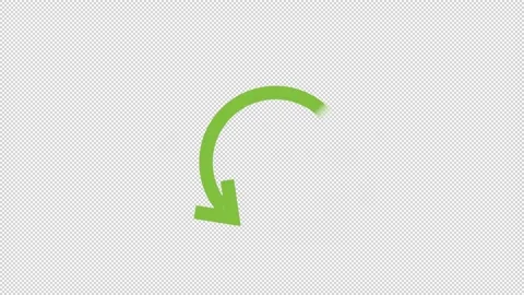 Directional arrow. Animation of the direction indicator. Cartoon Stock Footage 141842687