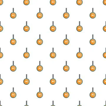 Directional arrow pattern pointing left on white background Illustrazione stock