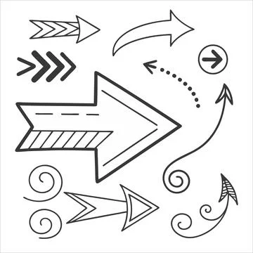 Directional arrows flow chart flat design vector illustration Stock Illustration