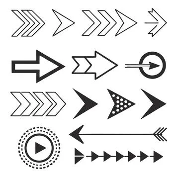Directional arrows flow chart flat design vector illustration Ilustración de archivo