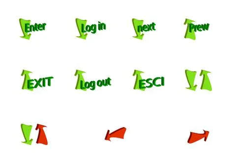 Directional arrows Stock Illustration