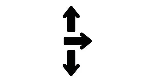 Directional arrows indicator Stock Illustration