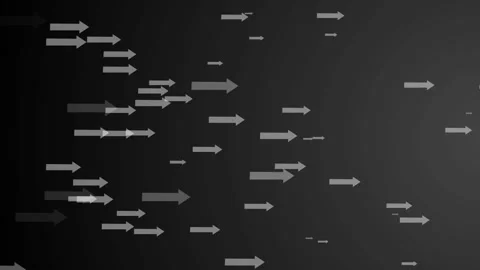 Directional arrows moving right on dark gradient background minimal tech ab.. Vidéo 337071488