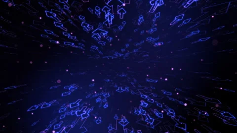 Directional Arrows Tunel Background Stock Footage 314098594