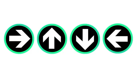 Directional Green Arrows Stock Footage 334237931