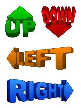 Directional icons Stock Illustration