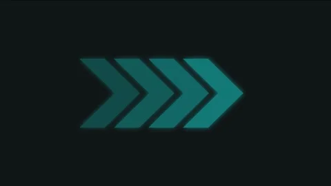 Directional neon swipe arrow loop animation. Animated arrwos۔ Stock Footage 277338238