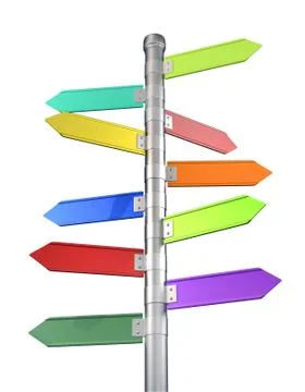 Directional sign Stock Illustration