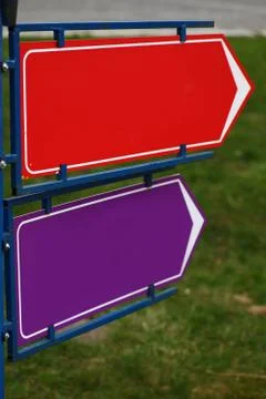 Directional signs Stock Photos