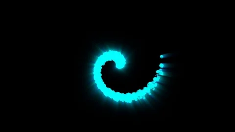 Directional Spiral particles 動画素材 96812728