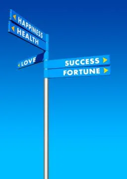 Directions to goals Stock Photos