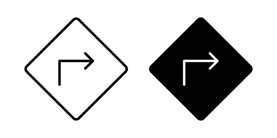 Directions icon or illustration vector symbols Stockillustratie