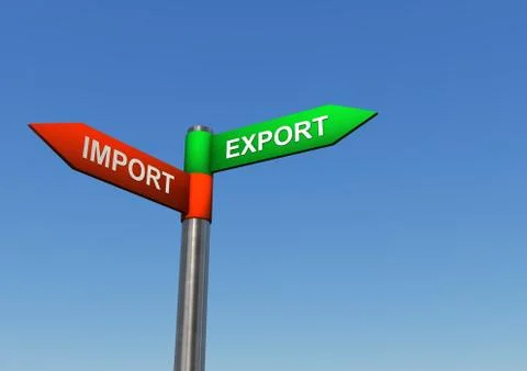 Directions import export Stock Illustration