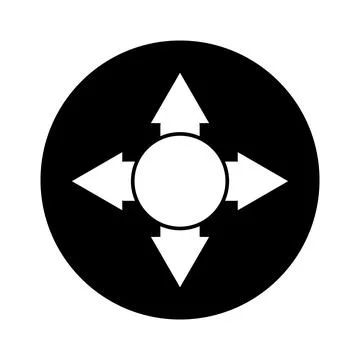 Directions or navigation icon vector Stock Illustration