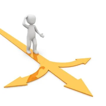 Directions orange Stock Illustration