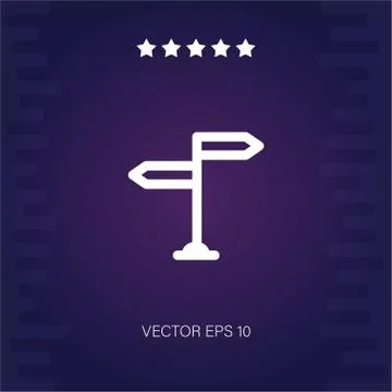 Directions vector icon Stock Illustration