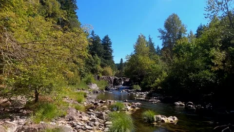 Directly beyond Wildwood Falls Stock Footage 139548943