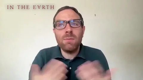 Director Ben Wheatley is interviewed for his new movie 'In the Earth' - 2021 Video stock 157437822