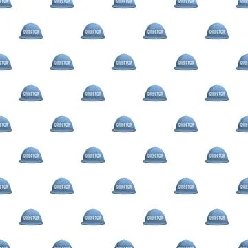 Director cap seamless pattern for film production Ilustración de archivo