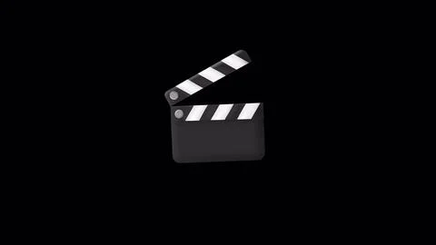 Director cinema clapper for cinematorgraphy. 3D render of film clapperboard Stock Illustration