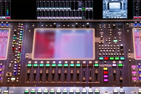 Director console with copy space Stock Photos