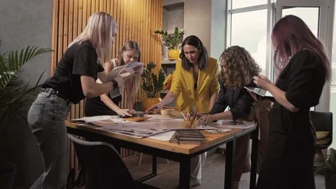 Director, designer, marketer, architect, designer, content-maker work together Stock Footage 223116663