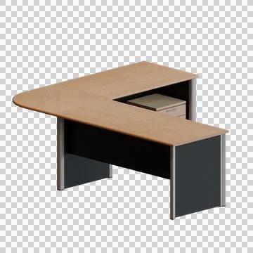 Director Desk 3D Render Design Element Stock Illustration