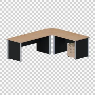 Director Desk 3D Render Design Element Stock Illustration