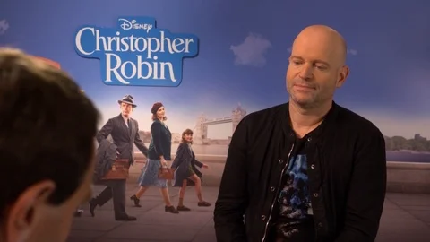 Director Mark Forster at 'Christopher Robin' movie interview Video stock 101197876