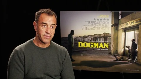 Director Matteo Garrone is interviewed for his new movie 'Dogman' Video stock 101201042