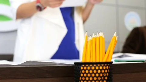 Director at a meeting with employees Stock Footage