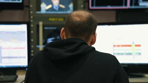 Director of the news in the hardware Stock Footage 75950510