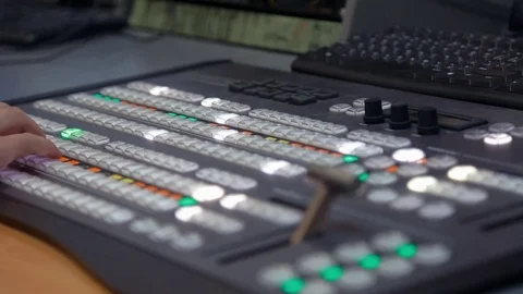 Director of the news in the hardware Stock Footage 76400587