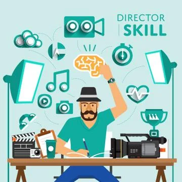Director Skill Stock Illustration