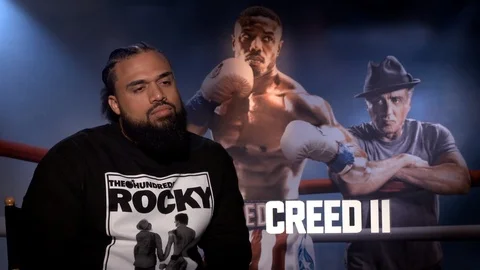 Director Steve Caple Jr. talks about his movie Creed 2 - 2018 Video stock 100168839
