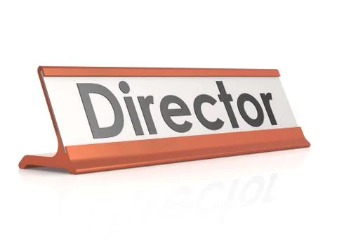 Director table tag Stock Illustration