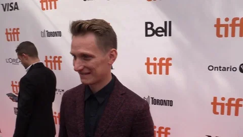 Director Tom Harper is interviewed for his movie The Aeronauts' at 2019 TIFF Video stock 117646001