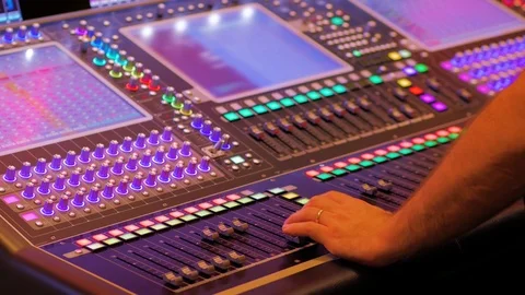 Director's console Stockbeeldmateriaal 124619014