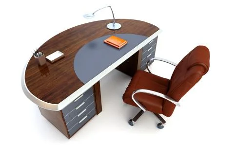 Director's office 3d rendering Stock Illustration