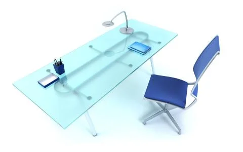 Director's office 3d rendering Stock Illustration