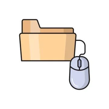 Directory flat color icon Stock-Illustration