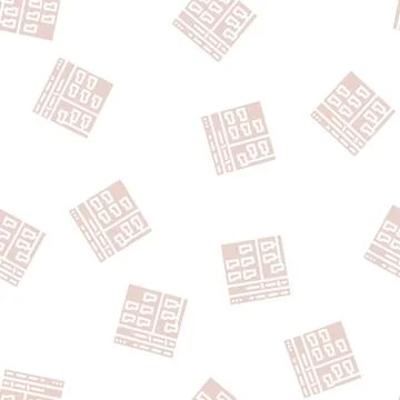 Directory folder glyph vector seamless pattern Stock Illustration